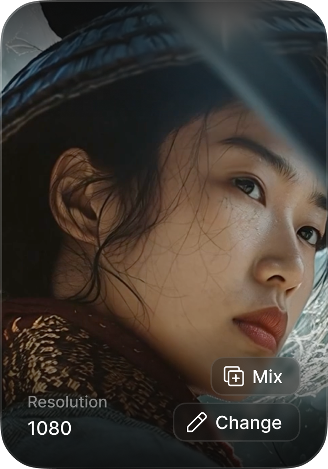 High-resolution 1080p AI-generated cinematic video scene created with Sora 2.0, showing a close-up of a woman in traditional attire with realistic motion and detail.